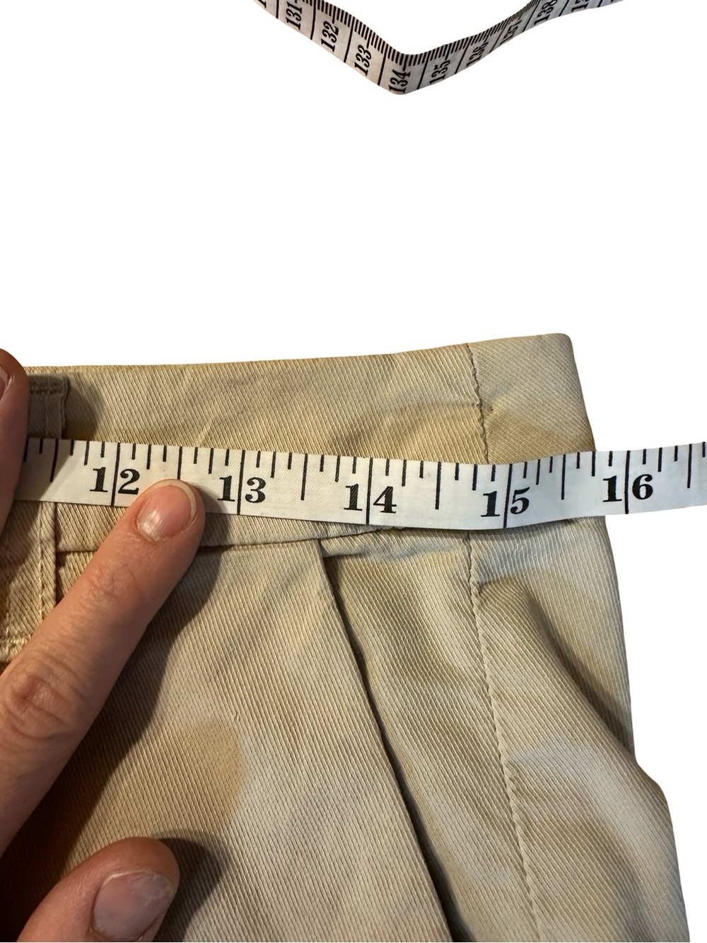 Frank and Eileen WICKLOW Size 4 Italian Chino Pants Khaki Retail $288 Cotton - Picture 11 of 13